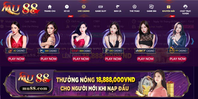 Nhà cái MU88 tặng 88k