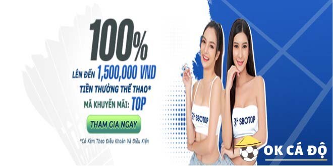 SBOTOP thưởng thành viên mới 100% nạp lần đầu