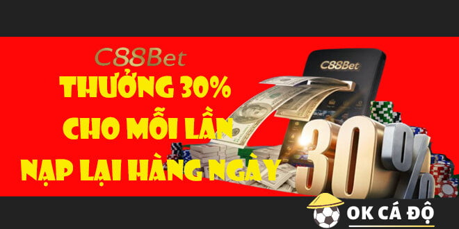 C88bet thưởng 30%