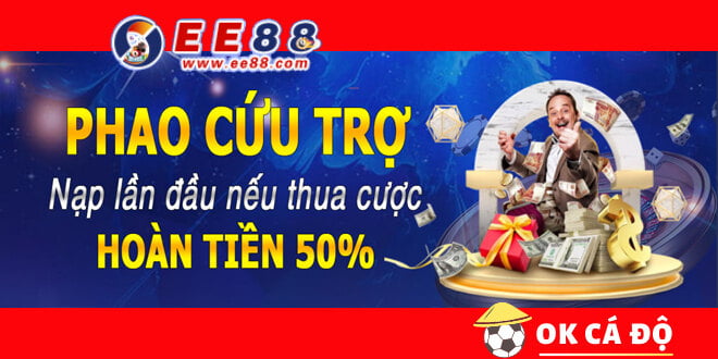 EE88 hoàn trả lần đầu cho thành viên thua cược đến 50%