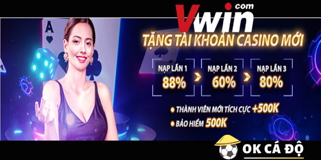 Vwin thưởng 228% Casino