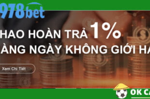 978bet hoàn trả Thể Thao mỗi ngày hấp dẫn đến 1%