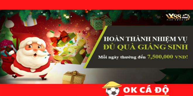 Nha cai VX88 tang qua giang sinh hap dan len den 7500000 1