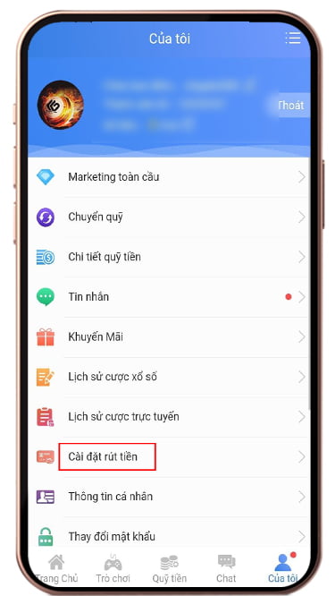 mật khẩu rút tiền 00