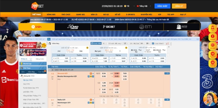 KÈO THỂ THAO 789BET VIP