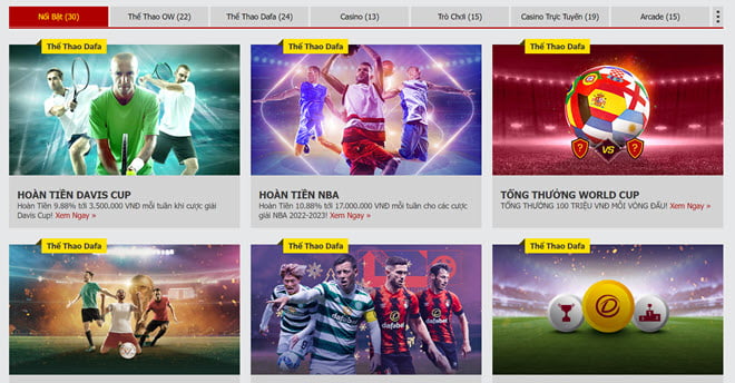 Khuyến mãi Dafabet